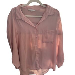 Love Tree Light Pink Button Down Shirt